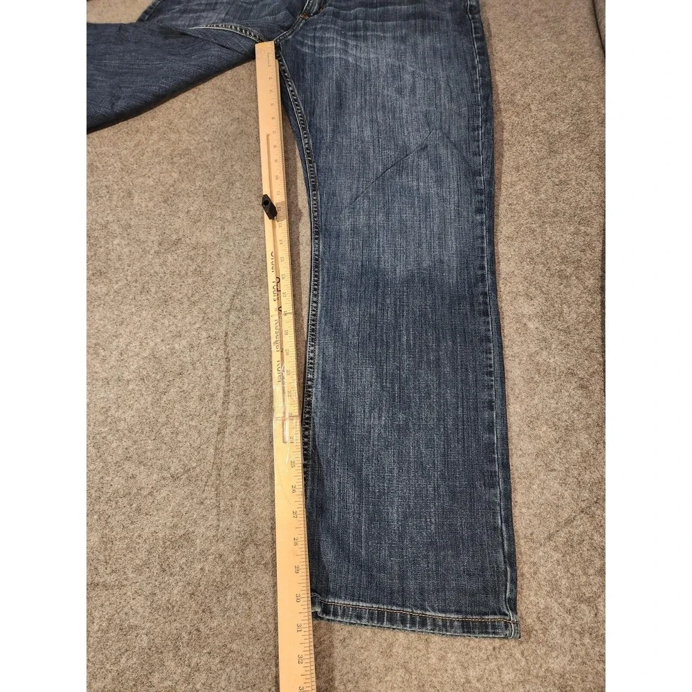 Cinch Silver Label Mens Jeans 40x32 Blue Straight Leg Western Equestrian‎ Denim